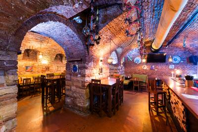 Interior of the Prostor Elementů club – underground hall with original stone walls (18)