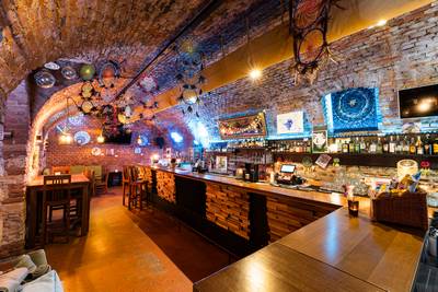 Interior of the Prostor Elementů club – underground hall with original stone walls (27)