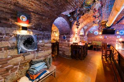 Interior of the Prostor Elementů club – underground hall with original stone walls (28)