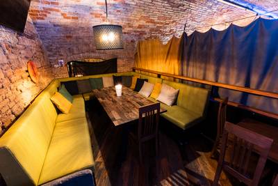 Interior of the Prostor Elementů club – underground hall with original stone walls (30)