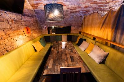 Interior of the Prostor Elementů club – underground hall with original stone walls (31)