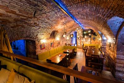Interior of the Prostor Elementů club – underground hall with original stone walls (35)